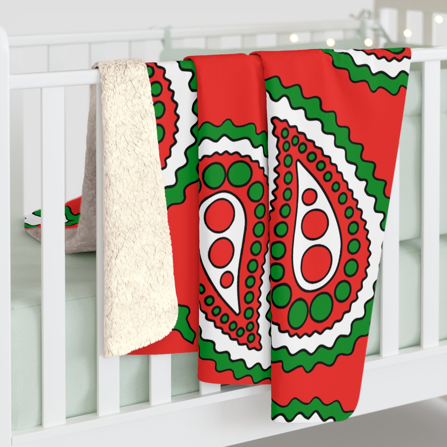 Oman Retro Paisley Blanket Throw