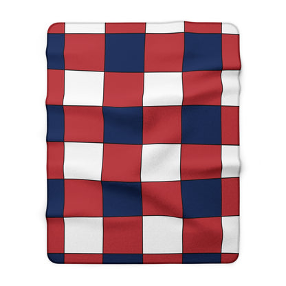 United States Minor Outlying Islands Retro Check Blanket Throw