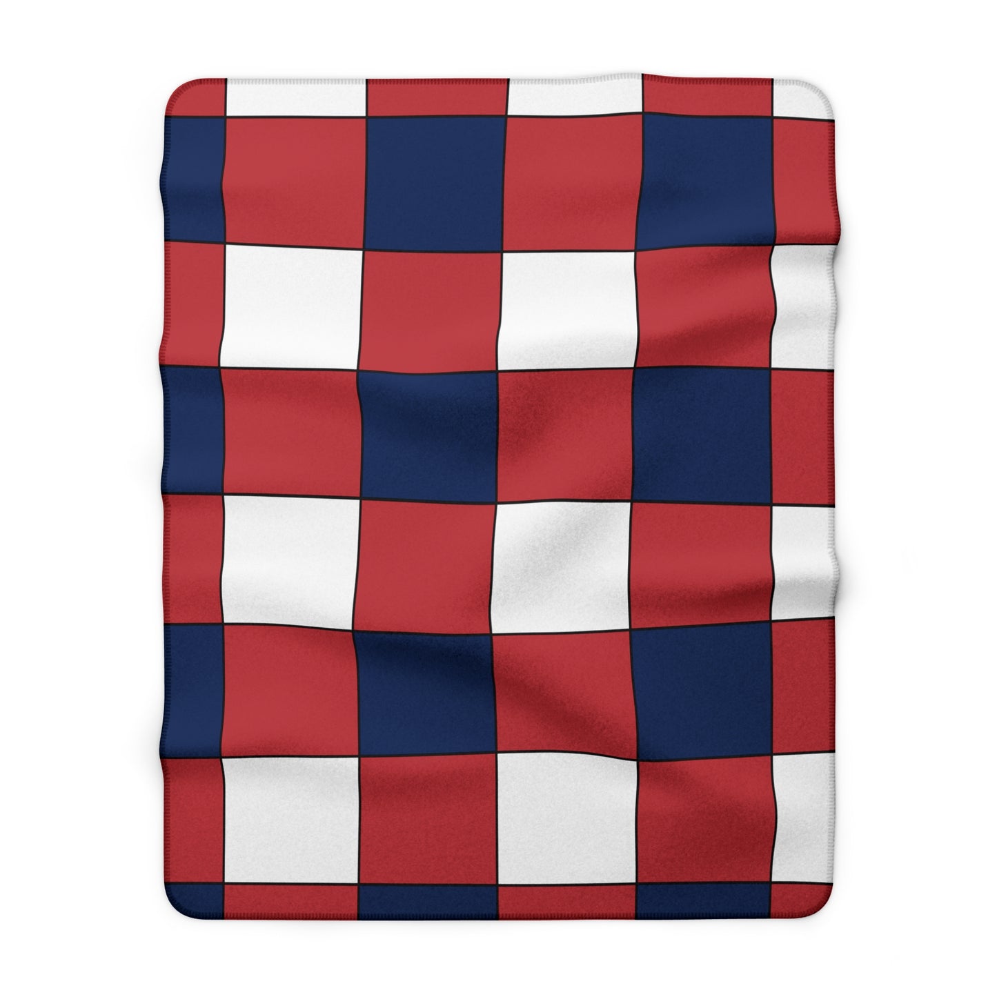 United States of America (USA) Retro Check Blanket Throw