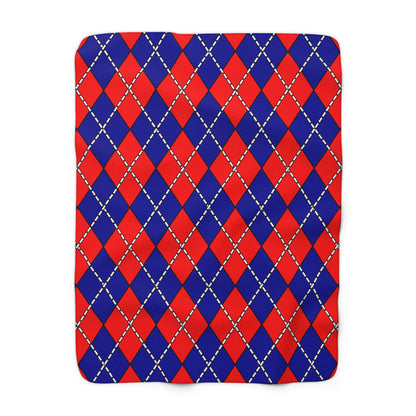 Taiwan Retro Argyle Blanket Throw