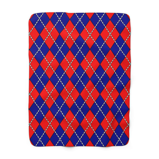 Taiwan Retro Argyle Blanket Throw