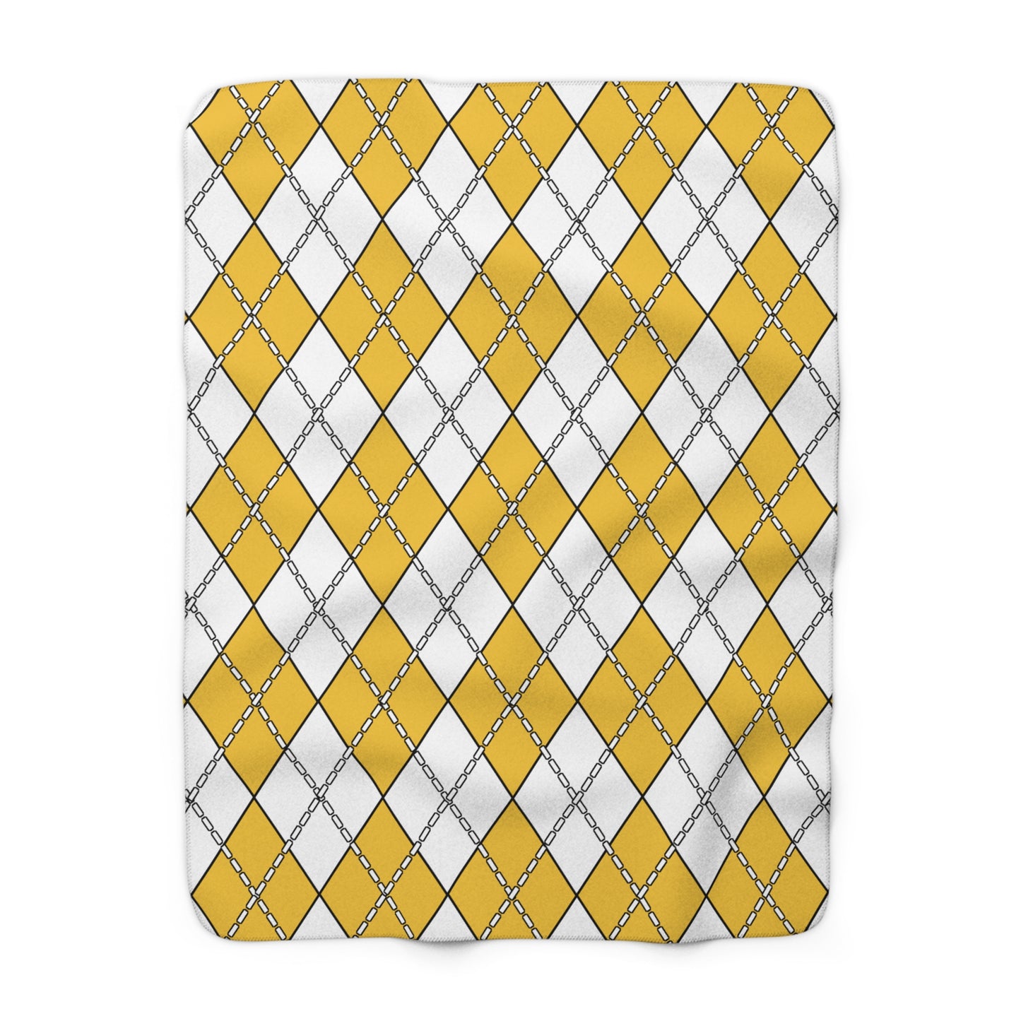 United States Virgin Islands Retro Argyle Blanket Throw