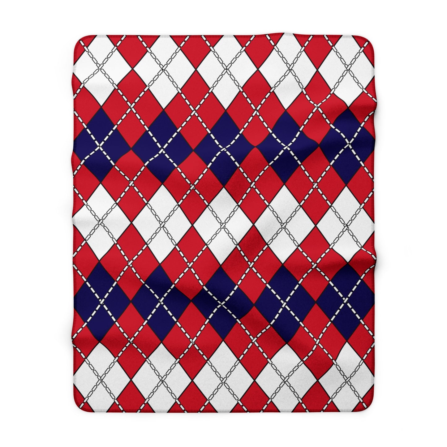 Bermuda Retro Argyle Blanket Throw