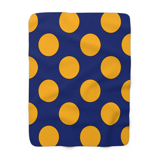 Nauru Retro Polka Dots Blanket Throw