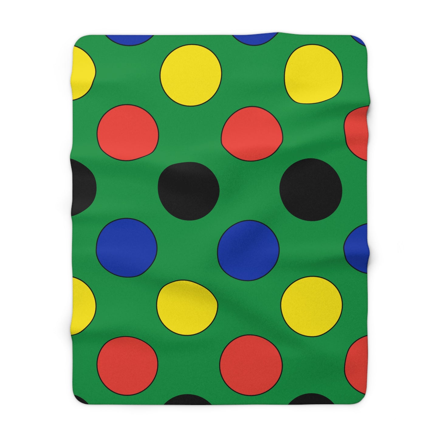 New Caledonia Retro Polka Dots Blanket Throw