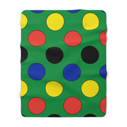 New Caledonia Retro Polka Dots Blanket Throw
