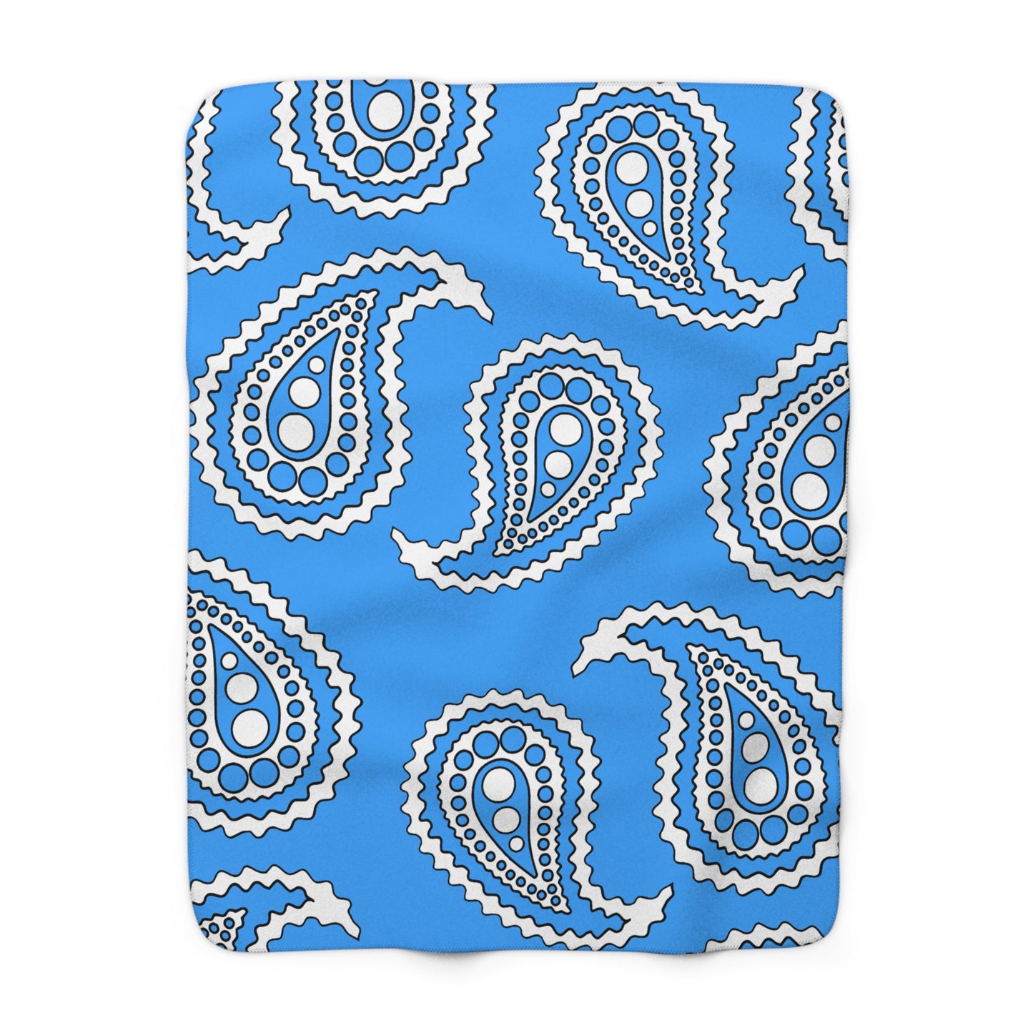 Somalia Retro Paisley Blanket Throw