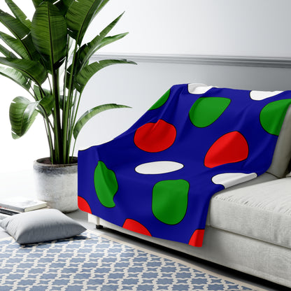 Gambia Retro Polka Dots Blanket Throw