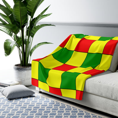 Mali Retro Check Blanket Throw