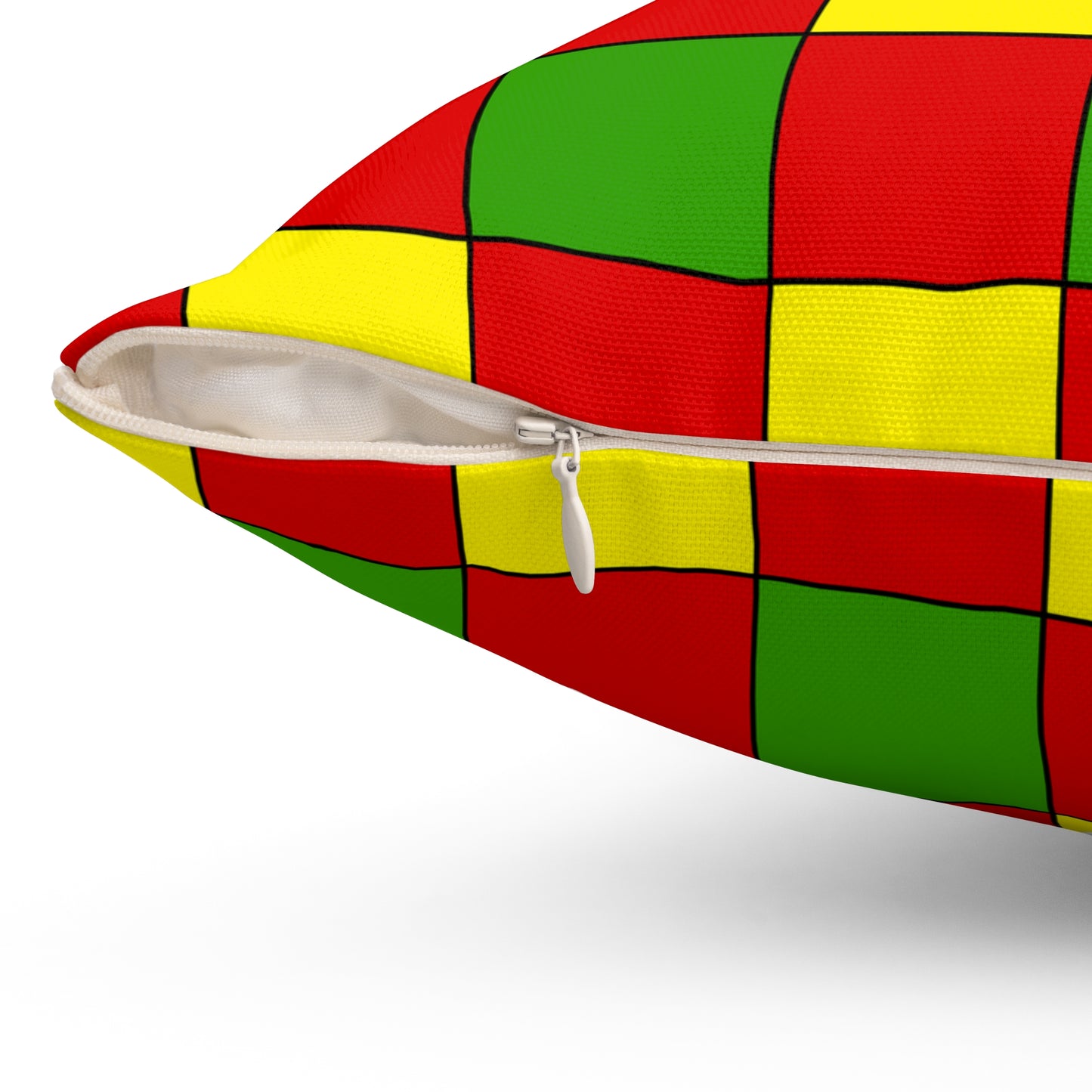 Burkina Faso Retro Check Cushion Pillow