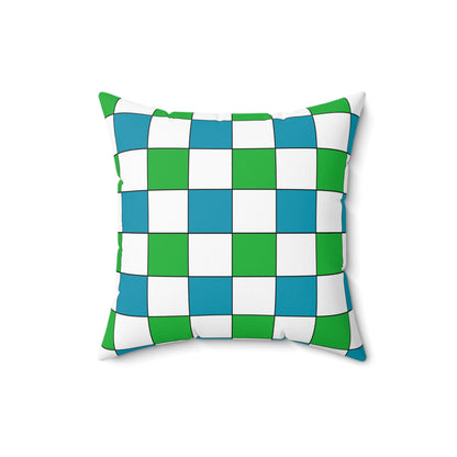 Uzbekistan Retro Check Cushion Pillow
