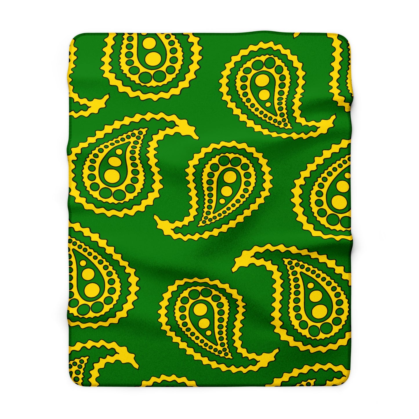 Cocos Islands Retro Paisley Blanket Throw