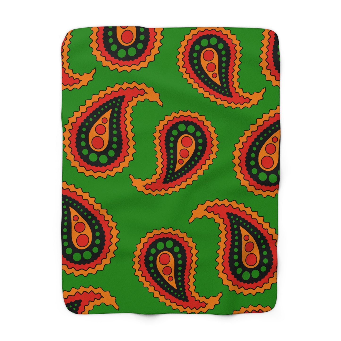 Zambia Retro Paisley Blanket Throw