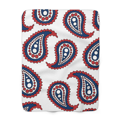 Serbia Retro Paisley Blanket Throw