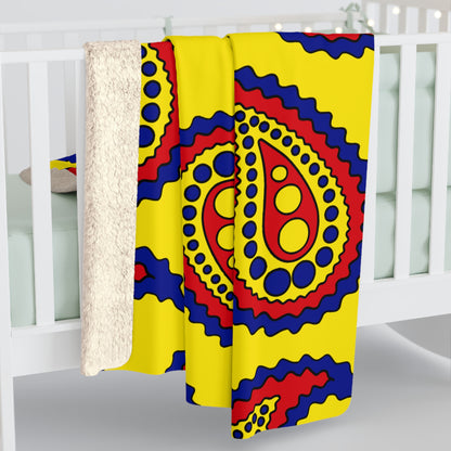 Colombia Retro Paisley Blanket Throw