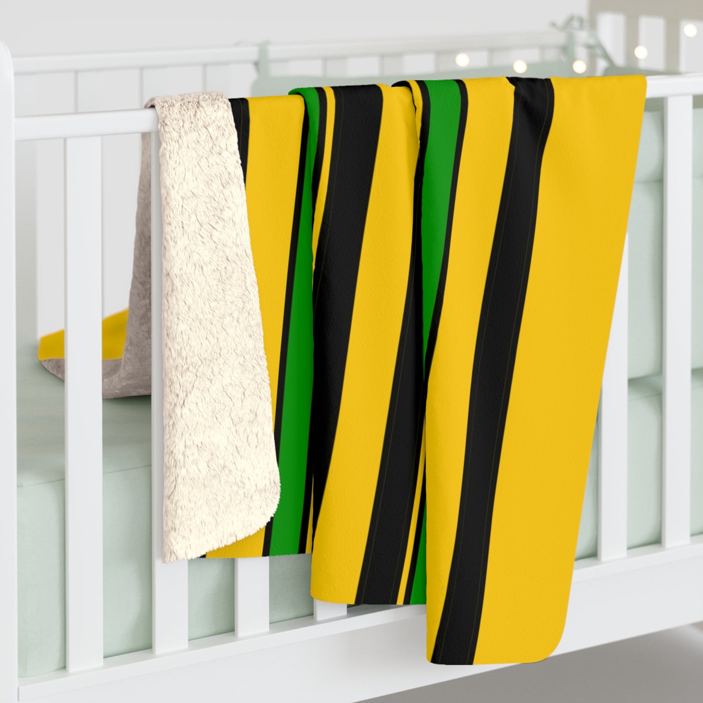 Jamaica Retro Stripes Blanket Throw