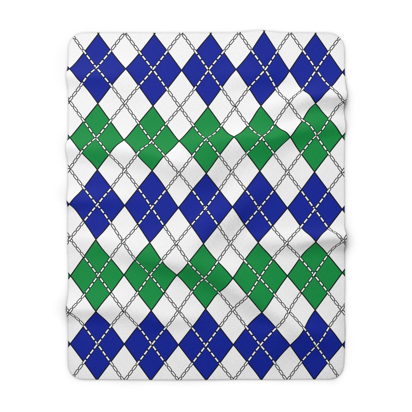 Lesotho Retro Argyle Blanket Throw