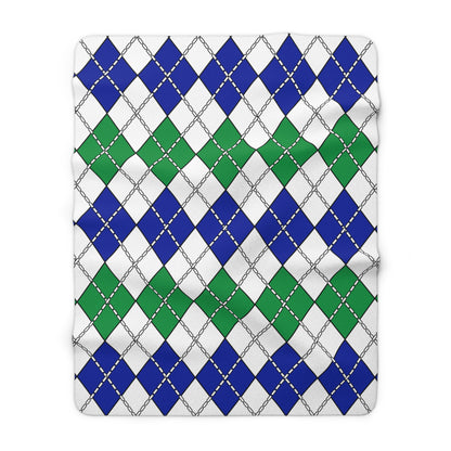 Lesotho Retro Argyle Blanket Throw
