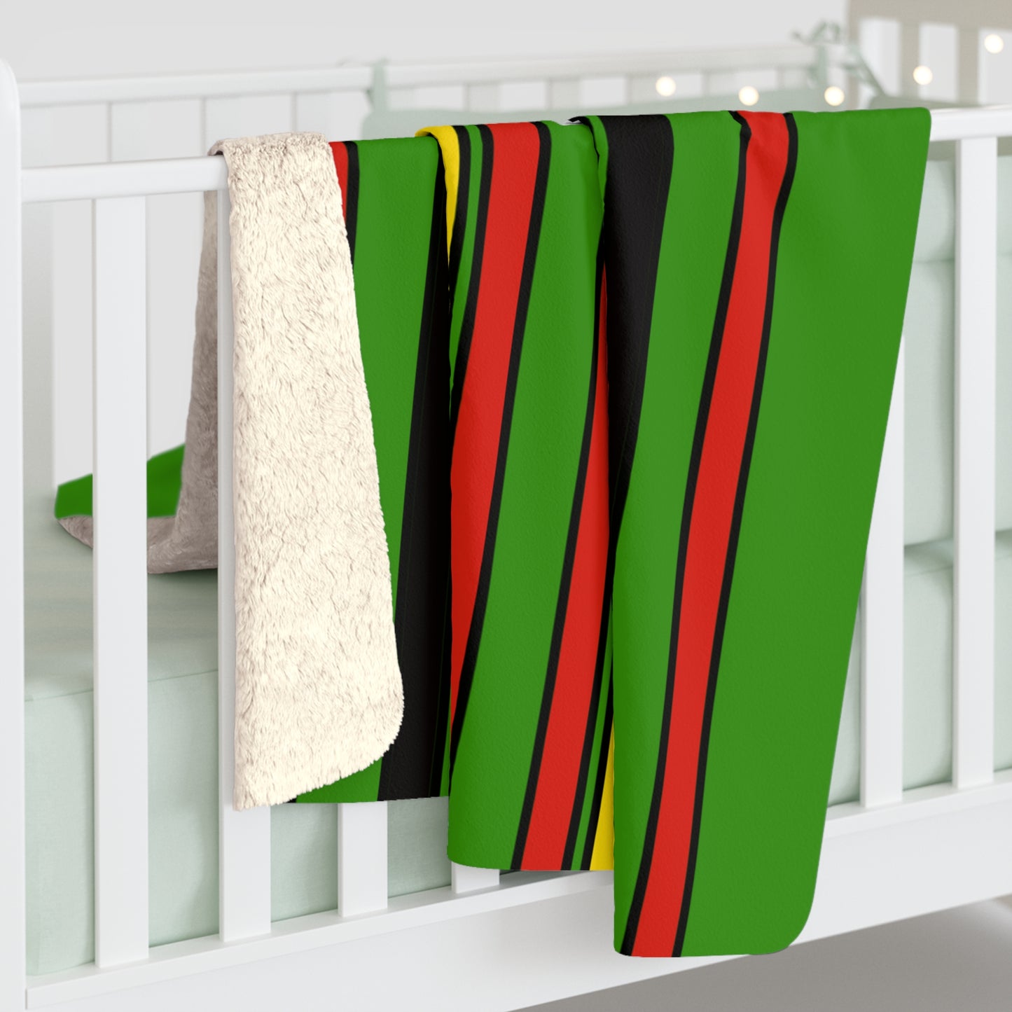 Guyana Retro Stripes Blanket Throw