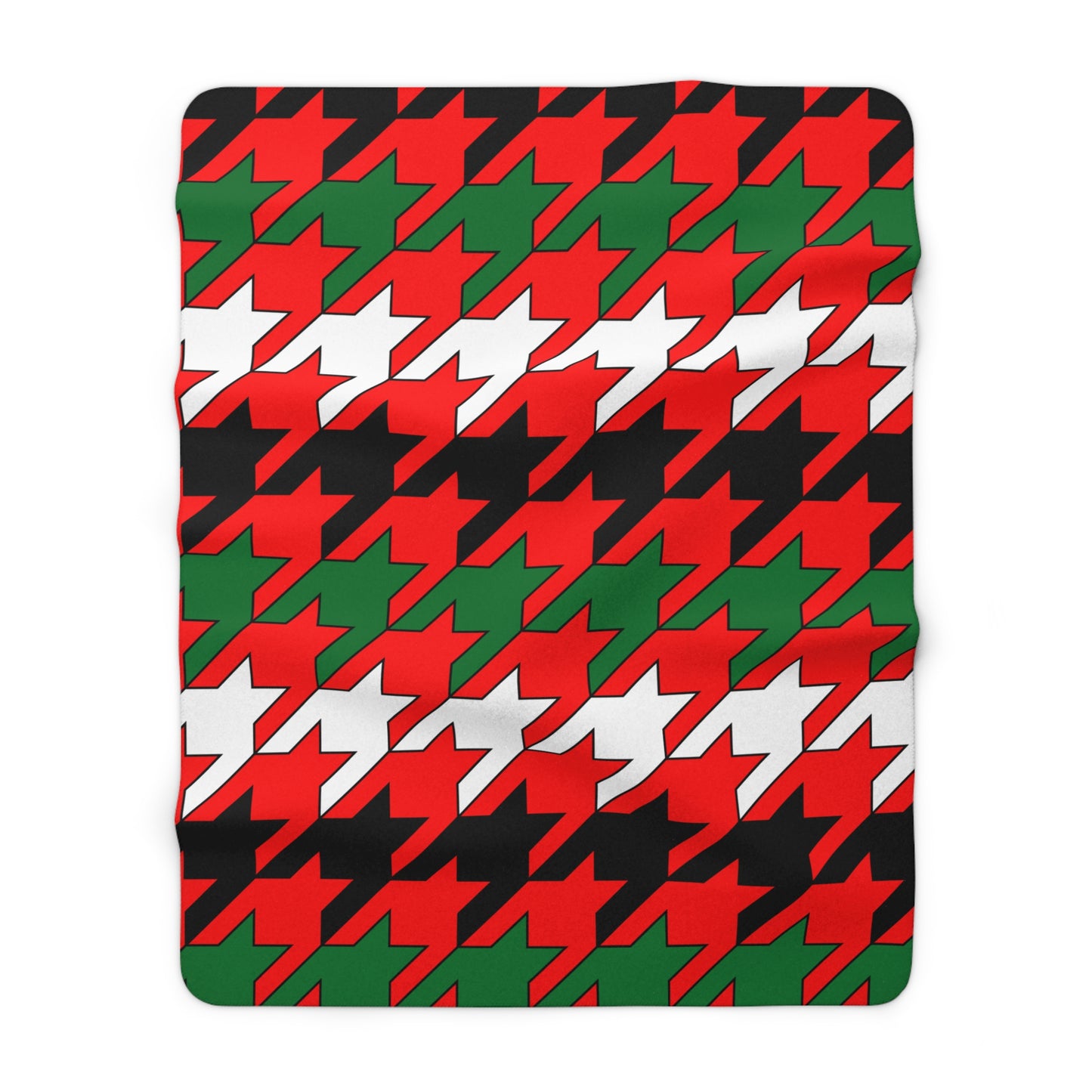 United Arab Emirates Retro Houndstooth Blanket Throw