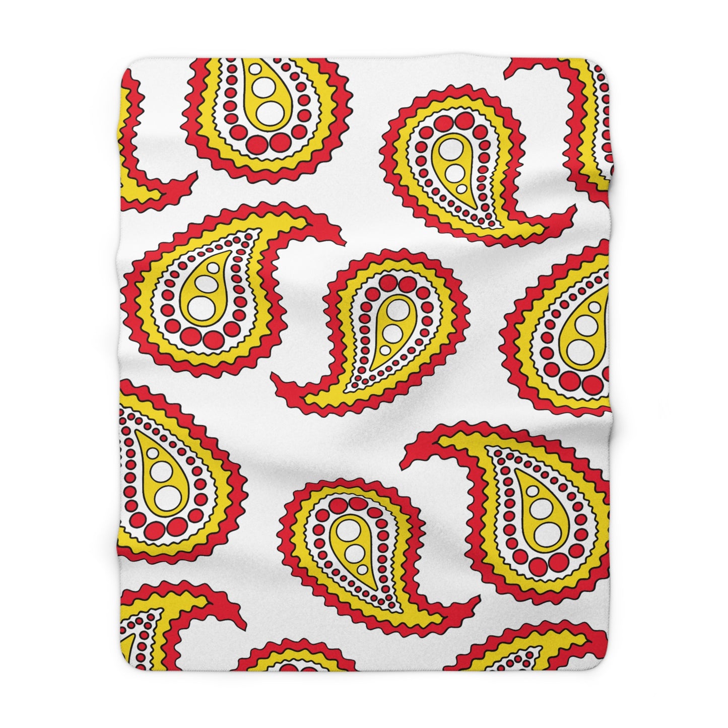Guernsey Retro Paisley Blanket Throw
