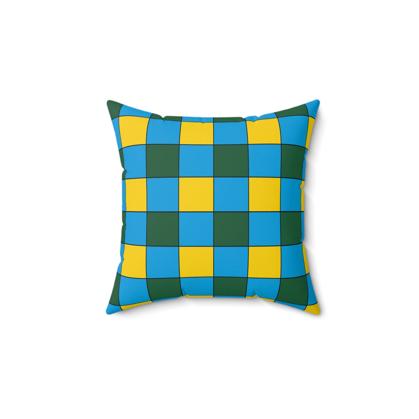 Rwanda Retro Check Cushion Pillow