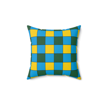 Rwanda Retro Check Cushion Pillow