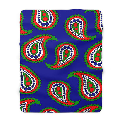 Gambia Retro Paisley Blanket Throw