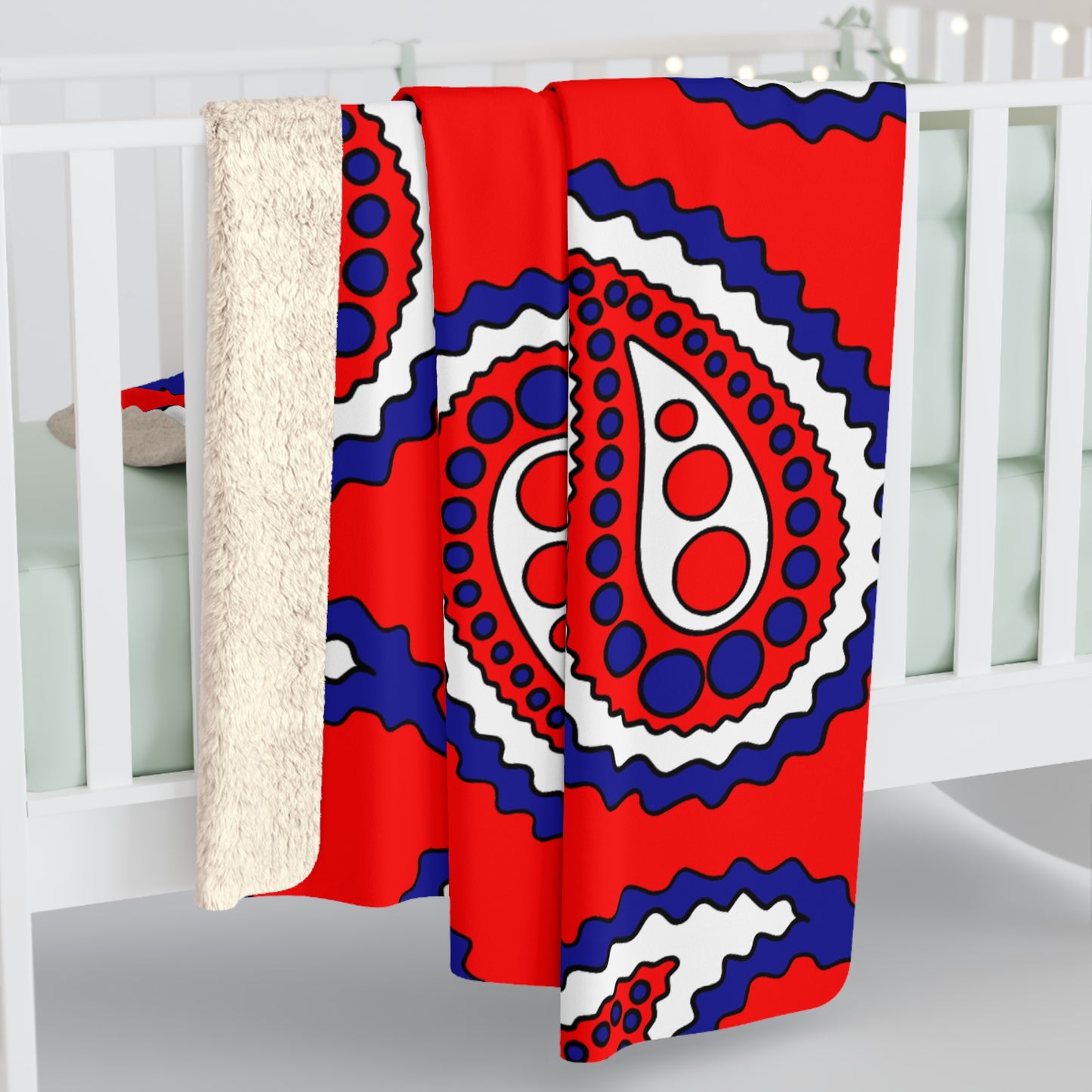 Croatia Retro Paisley Blanket Throw