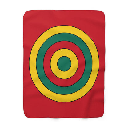 Grenada Retro Target Blanket Throw