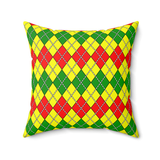 Mali Retro Argyle Cushion Pillow