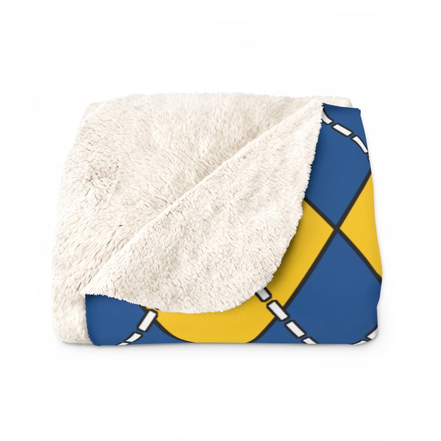 Sweden Retro Argyle Blanket Throw