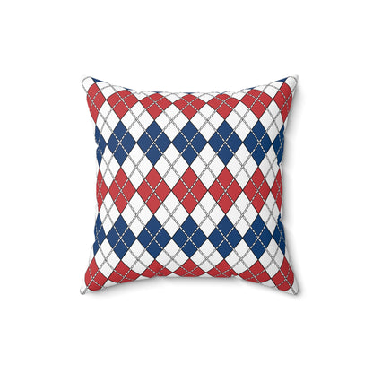 Serbia Retro Argyle Cushion Pillow