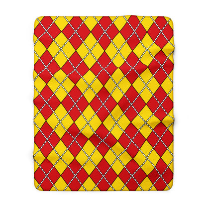 Catalonia Retro Argyle Blanket Throw