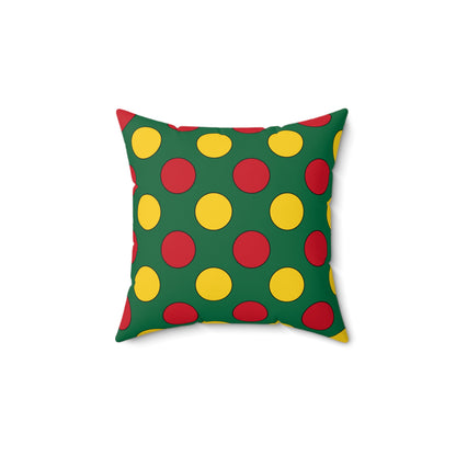 Ghana Retro Polka Dots Cushion Pillow
