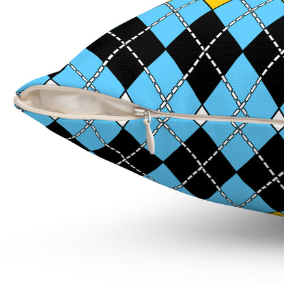Saint Lucia Retro Argyle Cushion Pillow