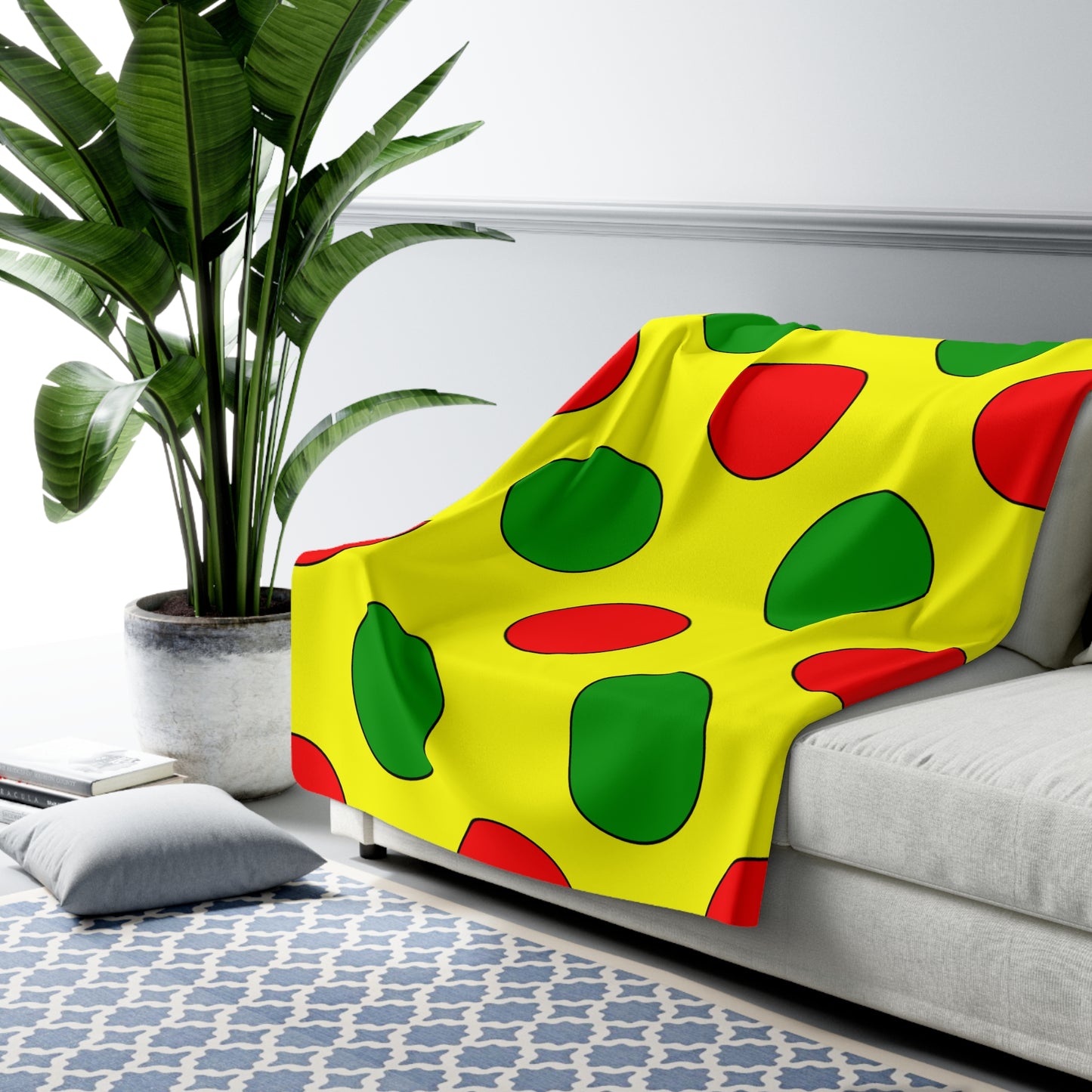 Mali Retro Polka Dots Blanket Throw