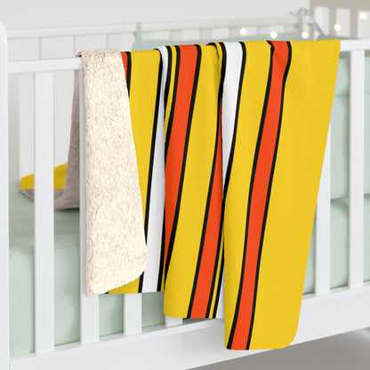 Bhutan Retro Stripes Blanket Throw