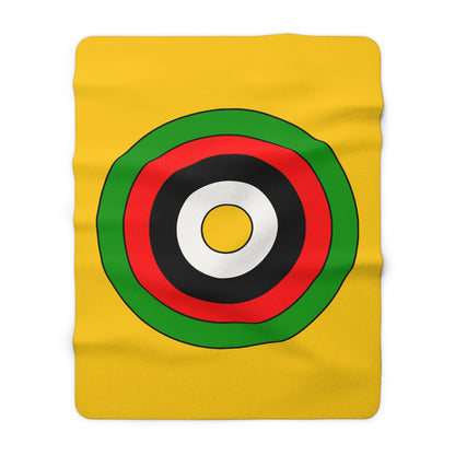 Mozambique Retro Target Blanket Throw