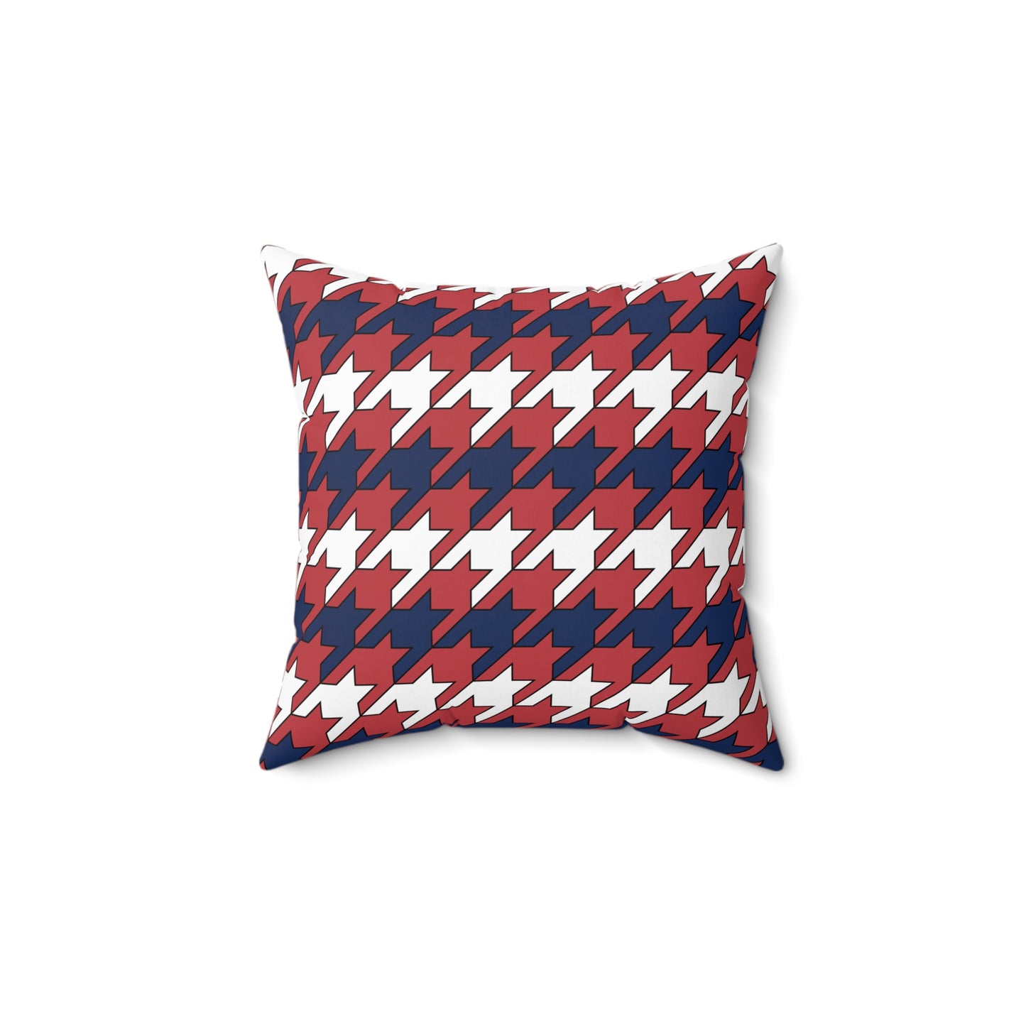 United States Minor Outlying Islands Retro Houndstooth Cushion Pillow