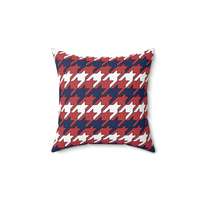 United States Minor Outlying Islands Retro Houndstooth Cushion Pillow