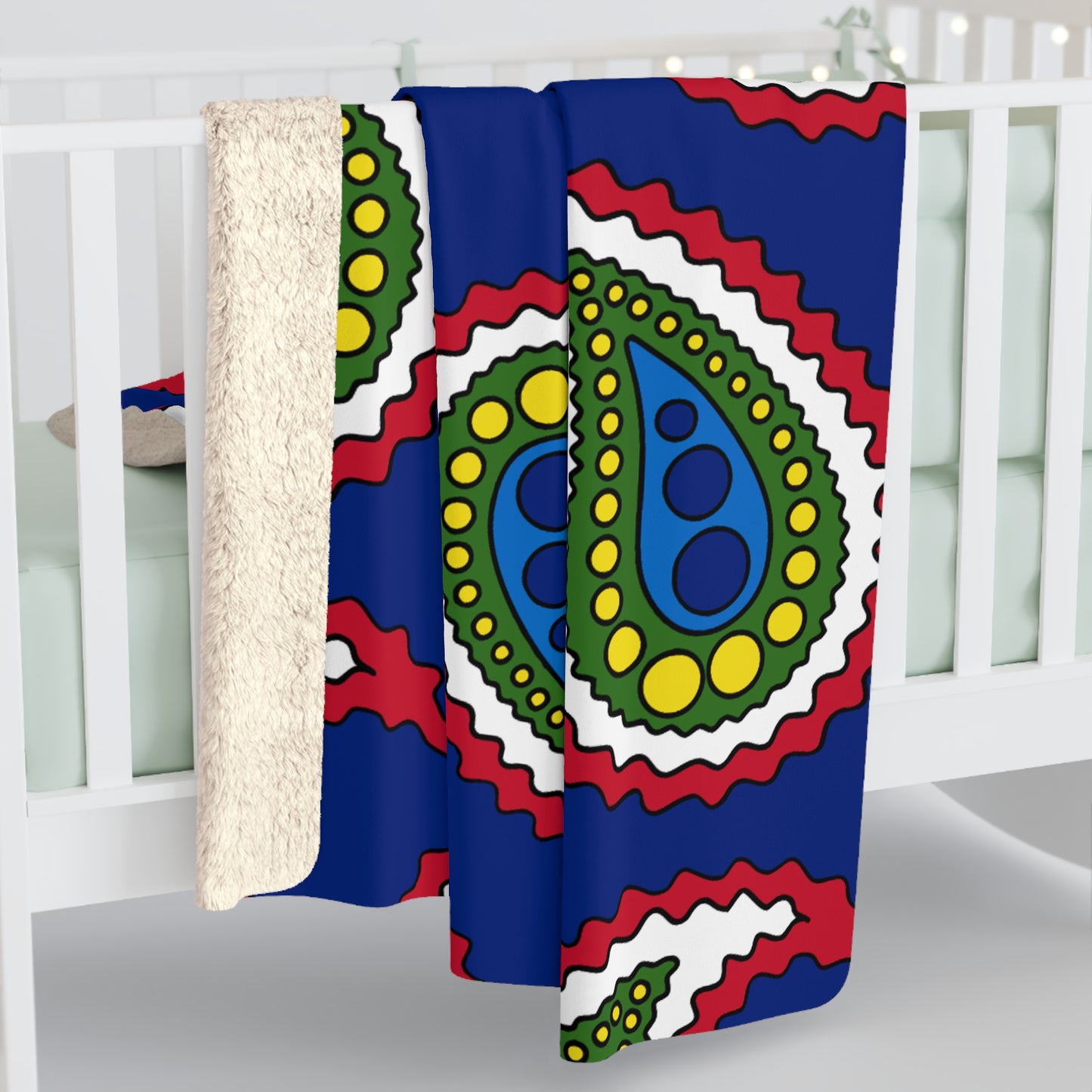 Pitcairn Retro Paisley Blanket Throw