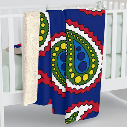 Pitcairn Retro Paisley Blanket Throw