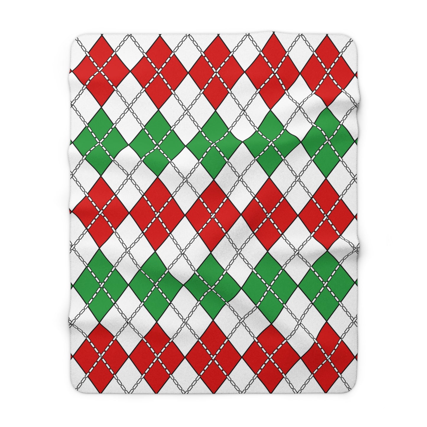 Iran Retro Argyle Blanket Throw