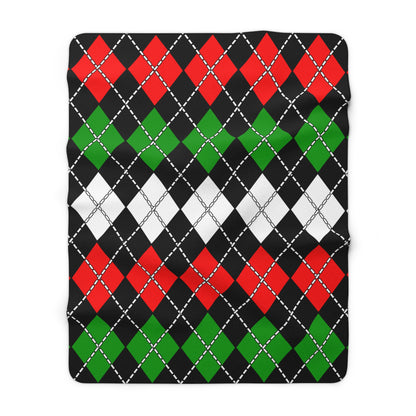 Sudan Retro Argyle Blanket Throw
