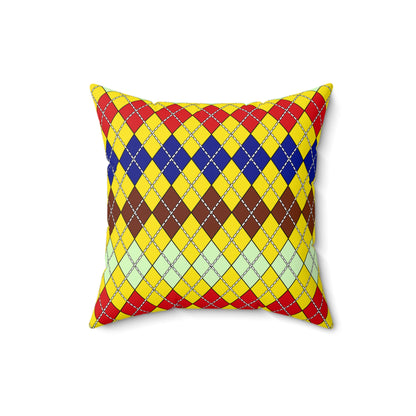 Ecuador Retro Argyle Cushion Pillow