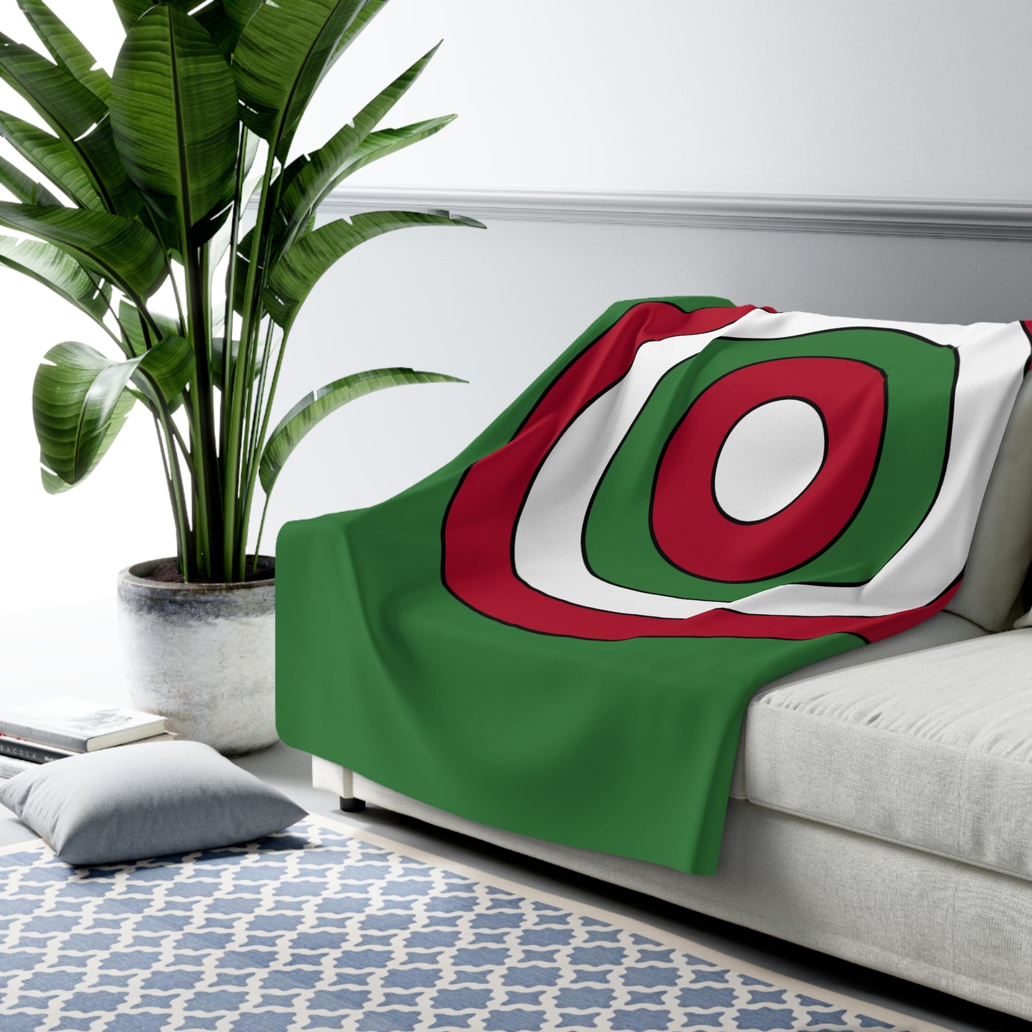 Suriname Retro Target Blanket Throw