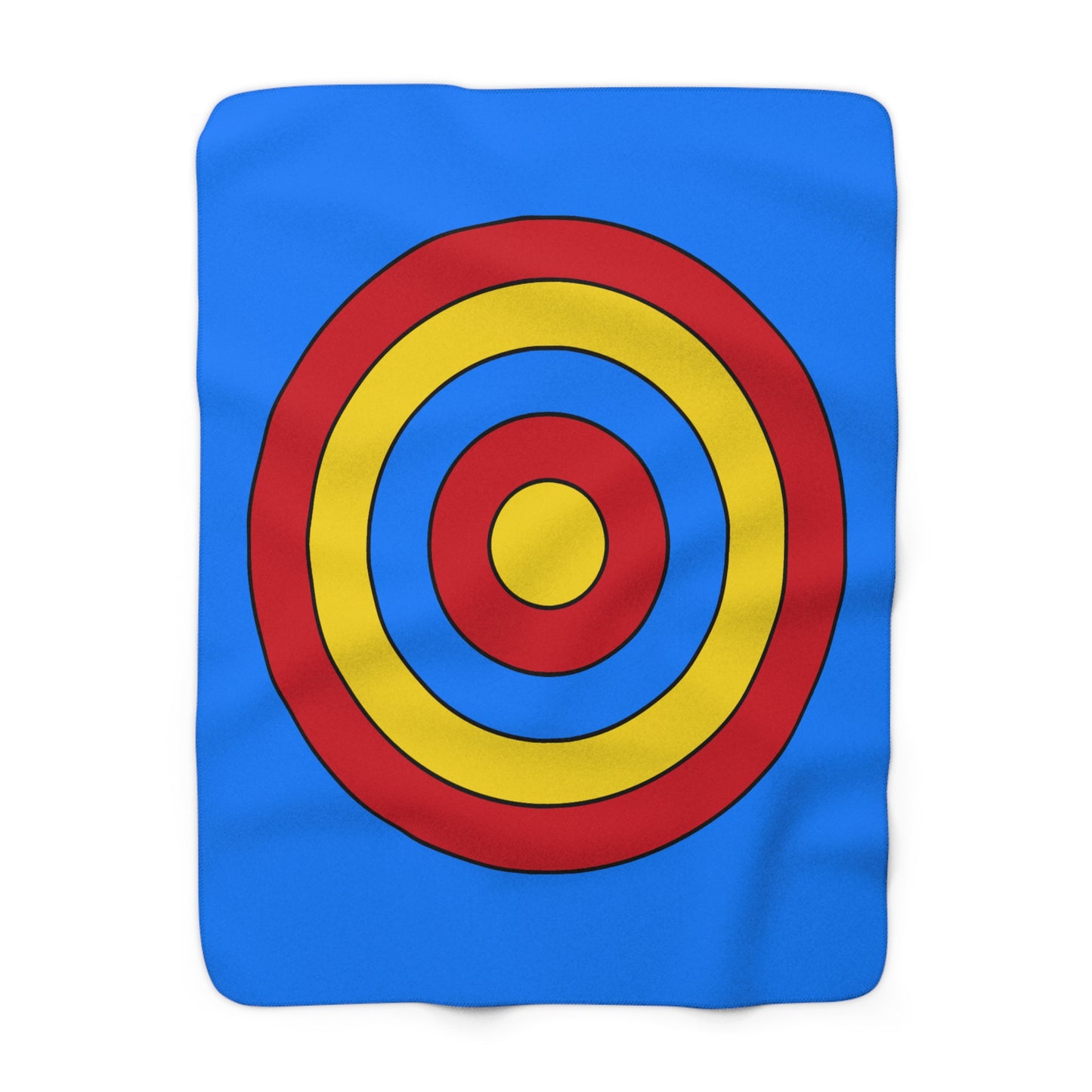 Democratic Republic of the Congo Retro Target Blanket Throw