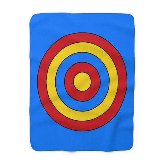 Democratic Republic of the Congo Retro Target Blanket Throw
