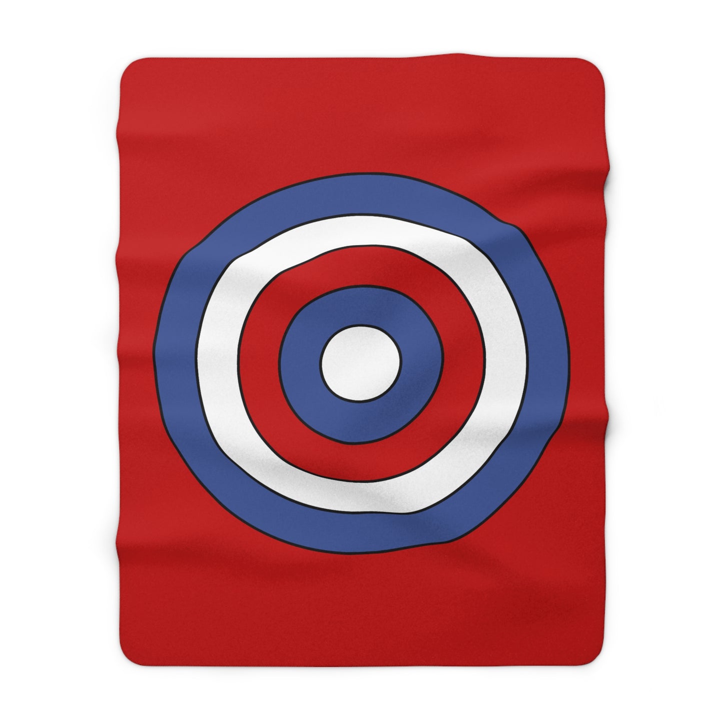 Democratic Peoples Republic Of Korea Retro Target Blanket Throw
